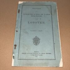 1904 Report Upon A 1903 Convention at Boston: Better Protection of the Lobster picture