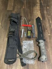 Tops Hawke's Hellion Survivor 2020 Survival Knife Small Hack Saw Knife & Sheath picture
