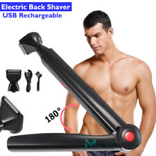 Electric Back Shaver For Men Long Handle Body Hair Removal Razor USB Recharge picture