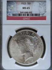 1923-S Silver Peace Dollar NGC MS65- Beautiful Coin picture