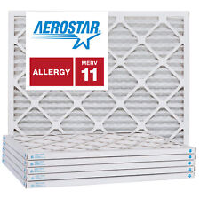 Aerostar 6x12x1 MERV  11, Pleated Air Filter, 6x12x1, Box of 6, Made in the USA picture
