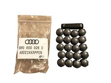 Original Audi cover cap set grey metallic (20 pieces) for wheel screws cap OEM picture