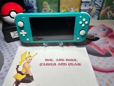 Nintendo Switch Lite Handheld Console - Turquoise Signs Of Normal Play And Use picture