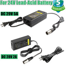 24V 2A-5A XLR Battery Charger for Mobility Pride Scooter Electric Wheelchair US  picture