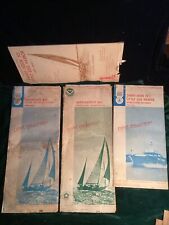 Lot of 4 Vintage Nautical Charts Maps - Sandy Hook, Chesapeake Bay picture