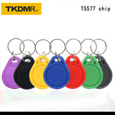 100/50/20pcs T5577 access card Rewritable Writable RFID Tag Copy 125khz Keyfobs picture
