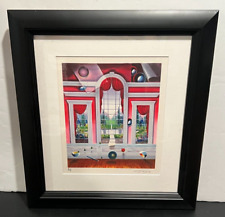 FERJO “The Red Room” A.P. Lithograph 11.5” x 11.5” Hand Signed  Framed picture
