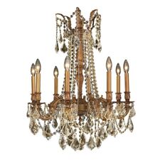 WINDSOR 8 LIGHT FRENCH GOLD FINISH AND CLEAR CRYSTAL CHANDELIER picture