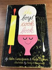 Vtg Rare cookbook The Boys' Cook Book Helen & Philip Brown Illustrated Recipes picture