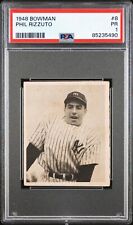 1948 Bowman PHIL RIZZUTO #8 *Nice PSA 1 PR* (SP Rookie) Yankees HOF picture