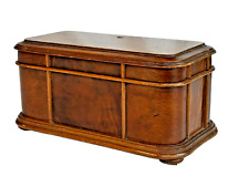 fine diminutive Art Deco cigar box humidor burl walnut wood vintage antique picture