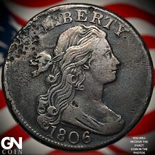 1806 Draped Bust Large Cent X9754 picture