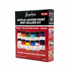 Angelus Acrylic Leather Paint Best Sellers Kit (12 Colors / 1 oz) picture