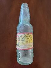 Antique Codd Marble Glass Bottle Truro Falmouth Carne Phosphorus Fruit Iron Soda picture