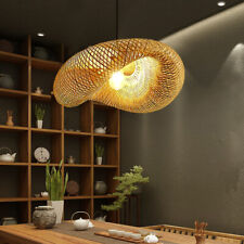 Bamboo Weave Handmade Pendant Lighting modern Chandelier Ceiling Lamp Fixture CE picture
