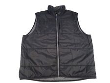 Y2K Vintage Nike Puffer Vest Reversible Black & Grey Swoosh Logo Men's size XXL picture