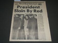 1963 NOV 23 BOSTON RECORD AMERICAN NEWSPAPER - PRESIDENT SLAIN BY RED - NP 2390 picture