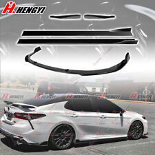 For Camry SE XSE 2018-20 Front Rear Bumper Lip Side Skirt Full Set Body Kits picture