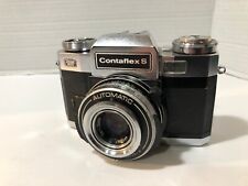 Zeiss Ikon Contaflex S Automatic 35mm SLR Film Camera 50mm Lens & Case 1968 picture