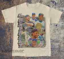 Vintage George Kenneth Griffey Jr. Seattle Mariners  T-Shirt - Sand - All Size picture