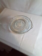 Vintage Pressed clear glass lemon squeezer Ribbed Citrus Juicer made in Mexico  picture