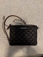 MZ WALLACE Black  Ruby Quilted Nylon Crossbody Bag picture