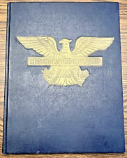 His Service Record Book Blue Hardback WWII US Military 1942 Unused USA Eagle picture