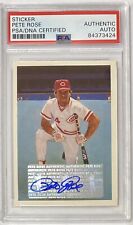 Pete Rose Signed Autographed Sticker Card PSA/DNA Authenticated 60 REDS picture