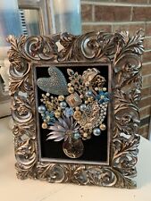 Vintage and Contemporary jewelry art framed picture