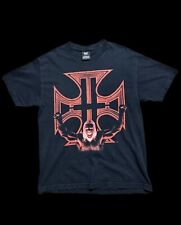 Vintage WWE WWF Triple-H Shirt Large L Black HHH Iron Cross Graphic Tee 2002 picture
