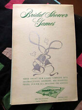 BRIDAL SHOWER 1955 Vintage Book Baby Shower Party GAMES picture