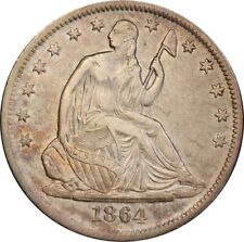 1864 S xf40 Seated Half Dollar, PCGS 48391682 picture