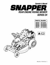 Operators Instruction Maintenance Manual Fits Snapper Lawn Mower Series 24 picture