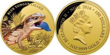 Niue 2016 100$ Remarkable Reptiles blue tongue lizard 1oz Gold Coin australia picture