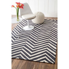nuLOOM HJHK04A Heritage Collection Chevron Contemporary Hand Made Area Rug 8x10 picture