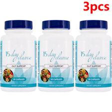 3* 15-Day Cleanse - Gut and Colon Support Caffeine-Free Advanced Formula Non-GMO picture