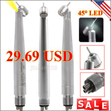 NSK Style Dental LED 45° Degree Surgical High Speed Handpiece Push Button 4 Hole picture