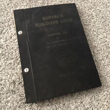 Antique Historic buffalo Ny Book Buffalo Building code April 1953 Hardcover Rare picture