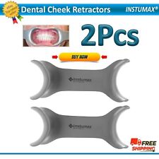 2PCS Dental Stainless Steel Mouth Opener Metal Cheek Lip Retractor Double-Head picture