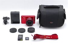 [NEAR MINT w/bag] Nikon 1 J1 10.1MP Digital Camera Red VR 10-30mm Lens JAPAN picture