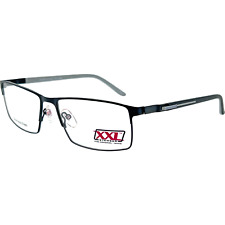 XXL Badger Mens Large Metal Eyeglass Frame FA0 Black 56-16 Stainless Steel picture