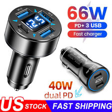 65W Fast Charge USB PD Type-C Car Charger Adapter For iPhone 15 14 13 12 Pro Max picture