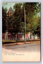 Norristown PA-Pennsylvania, High School, Antique, Vintage Souvenir Postcard picture