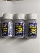 Mini Thin 25/50 Energy Booster Pills 3 Bottles 90 Pills 3 Month Supply  picture