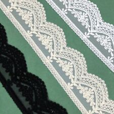 Mesh Embroidered Tulle Lace Trims Fabric Home Textiles Decoration Sewing 2 Yards picture