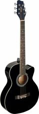 Stagg Auditorium Cutaway Acoustic-Electric Guitar - Black - SA20ACE BLK picture