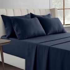 1800 Series 6 Piece Bed Sheet Set Soft Deep Pocket Twin King Queen Full Sheets picture