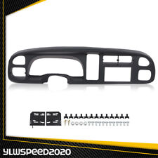 Double Din Dash Kit Cover Black New Fit For 1998-2002 Dodge Ram 1500 2500 3500 picture