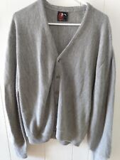 Vintage Arnold Palmer Robert Bruce Gray Cardigan Sweater Mens L Union USA Made picture