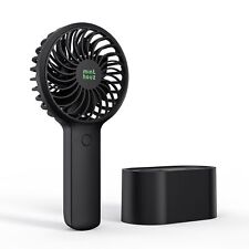 Portable Handheld Fan: 90° Automatic Rotation, USB Rechargeable, 3 Speeds picture